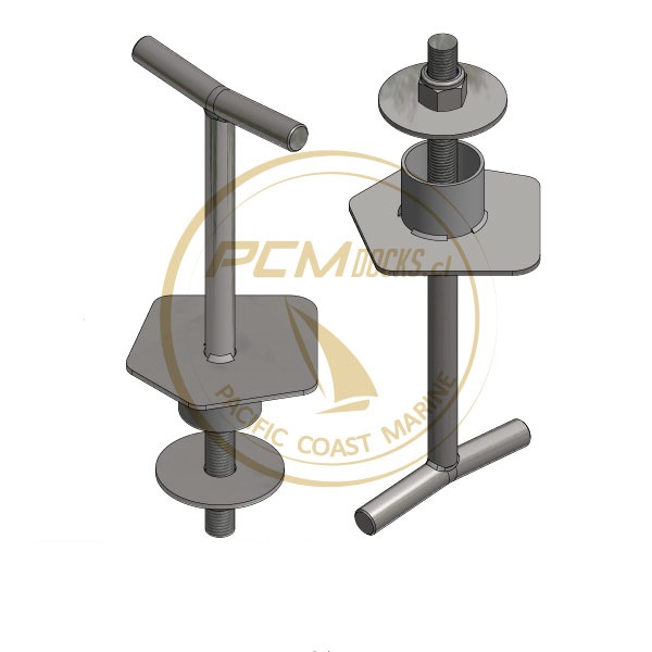 Cornamusa Inox Perno y Tuerca