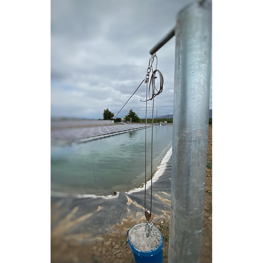 Sistema de anclaje Poste-roldana