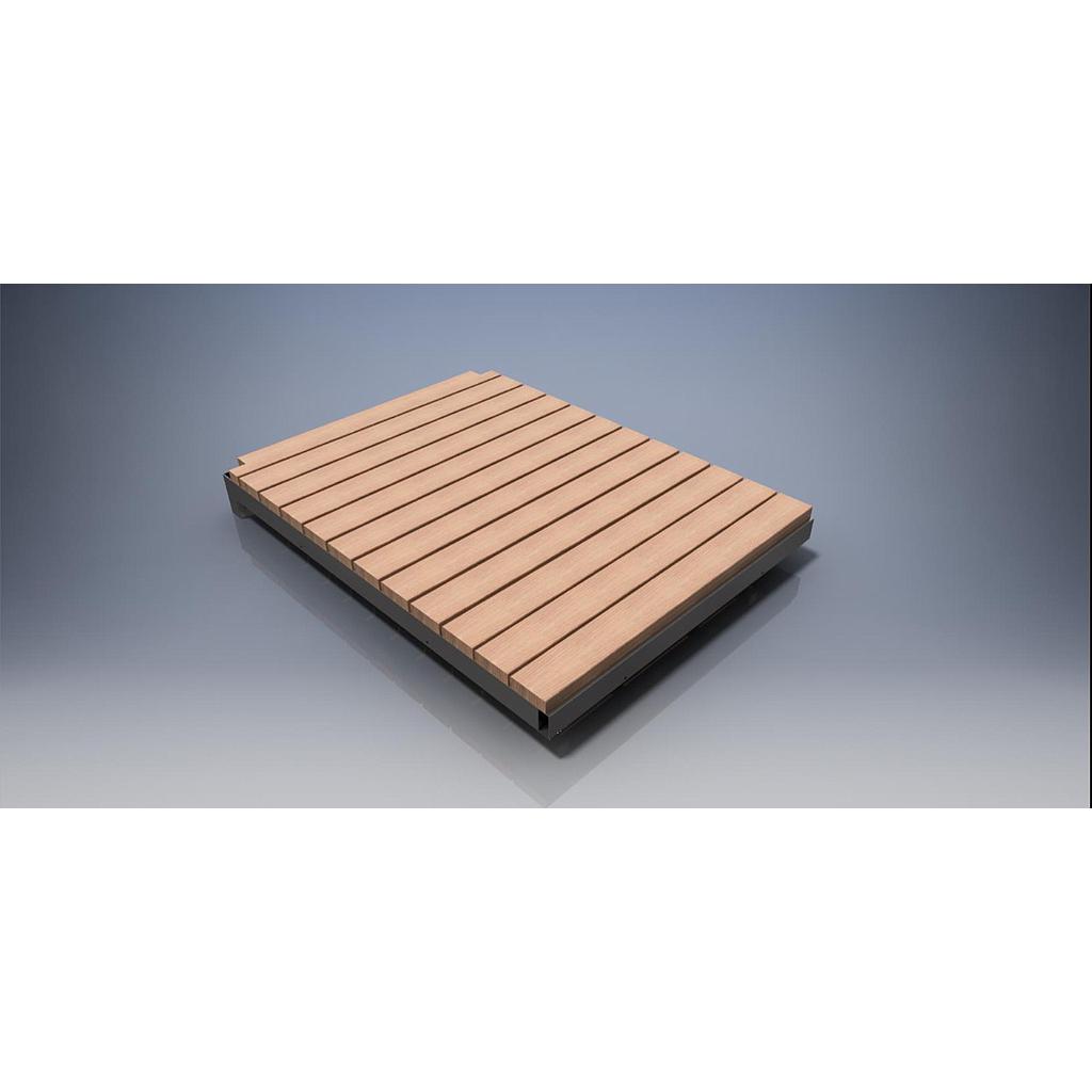 Muelle Fijo - Estructura metálica con madera 3x1.5m