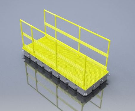 Pasillo Industrial HDPE &amp; FRP 1.6 x 3.6m