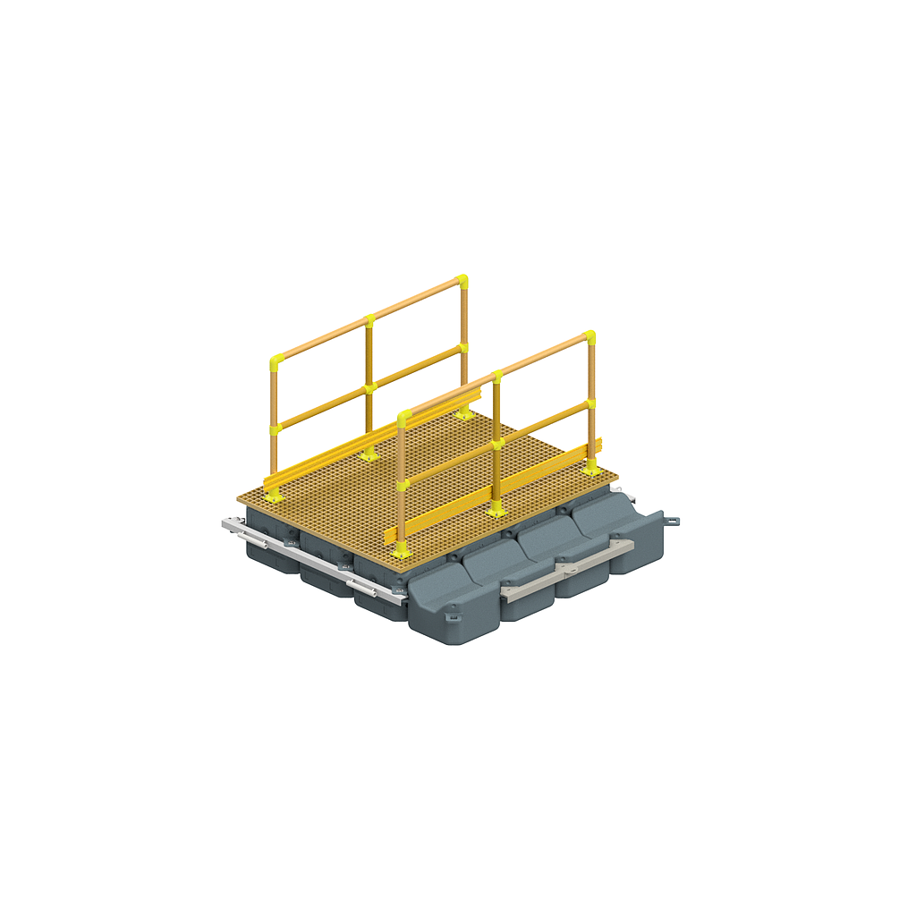 Pasillo Industrial Pasa Cables Lateral HDPE &amp; FRP 2m x 2m